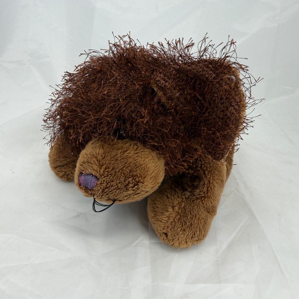Ganz Webkinz Brown Dog Plush Stuffed Animal HM195 Retired W Logo Tan Brown